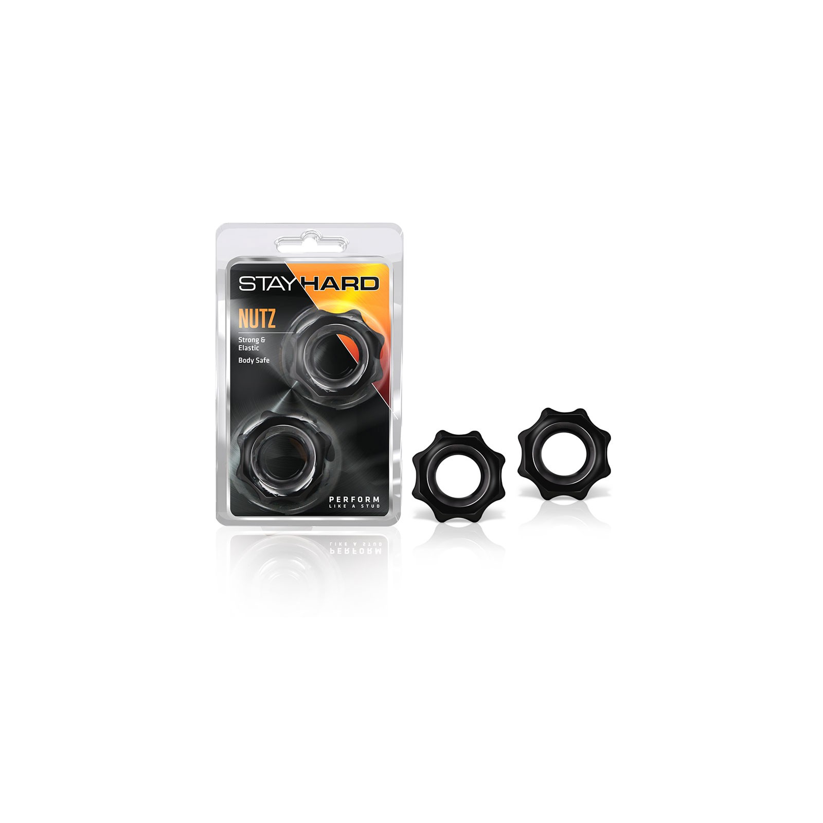 Stay Hard Nutz Cockring 2-Pack Black - Enhance Your Performance