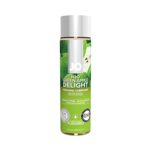 Lubricante Base de Agua Sabor a Manzana Verde JO H2O 4oz - Diversión Suave