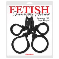 Hogtie de Cuerda de Seda Japonesa Pipedream Fetish Fantasy Negro