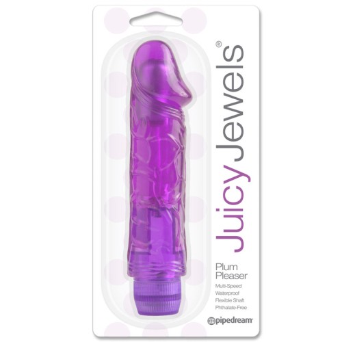 Pipedream Juicy Jewels Plum Pleaser Flexible Realistic Vibrator