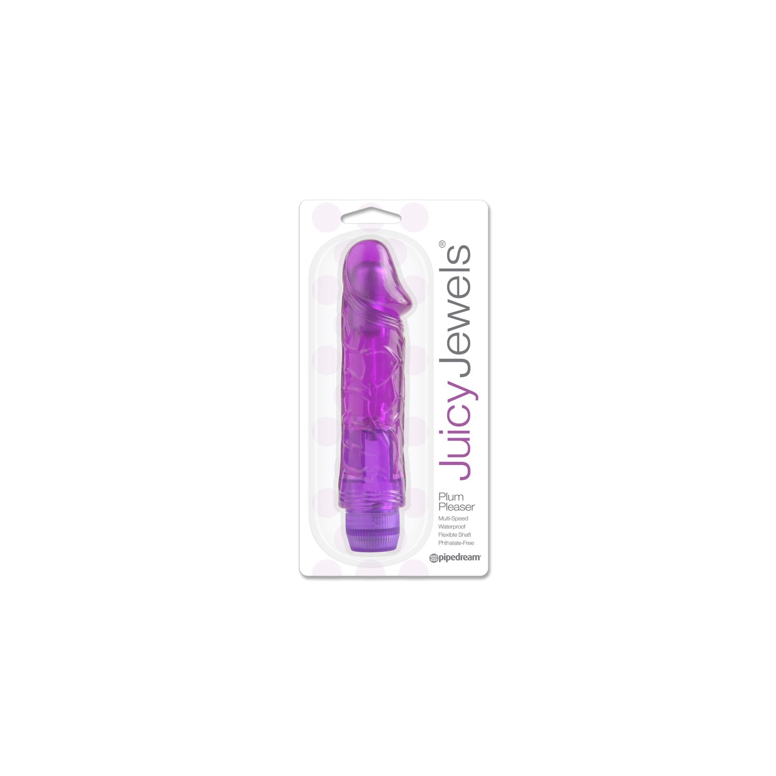 Pipedream Juicy Jewels Plum Pleaser Flexible Realistic Vibrator