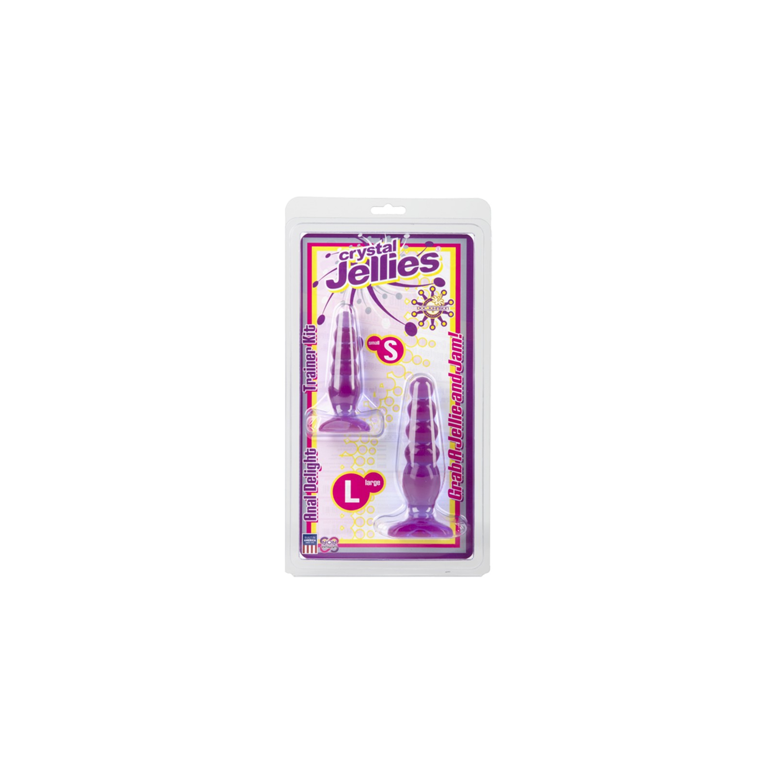 Crystal Jellies Anal Delight Trainer Kit Purple