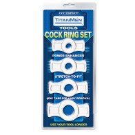 TitanMen Cock Ring Set - Clear