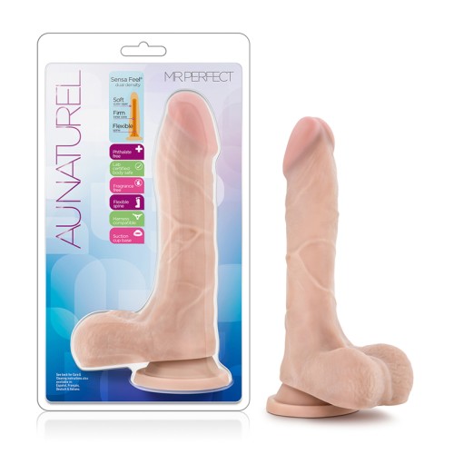 Au Naturel Mister Perfect 8.5 in. Posable Dual Density Dildo