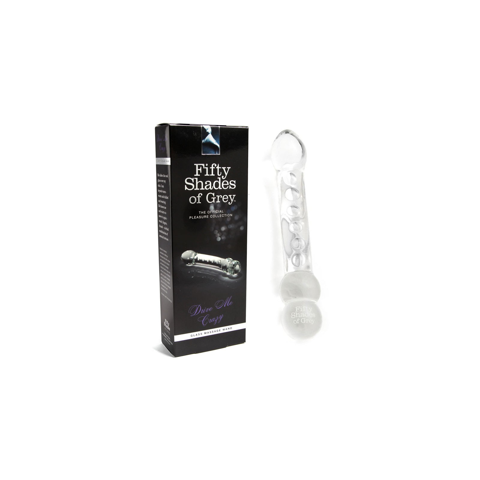 Fifty Shades Drive Me Crazy Glass Wand - Perfect for Sensual Pleasure