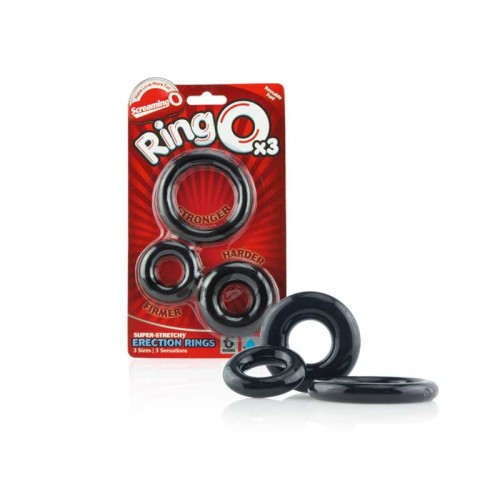 Screaming O RingO 3-Pack - Black Sizes