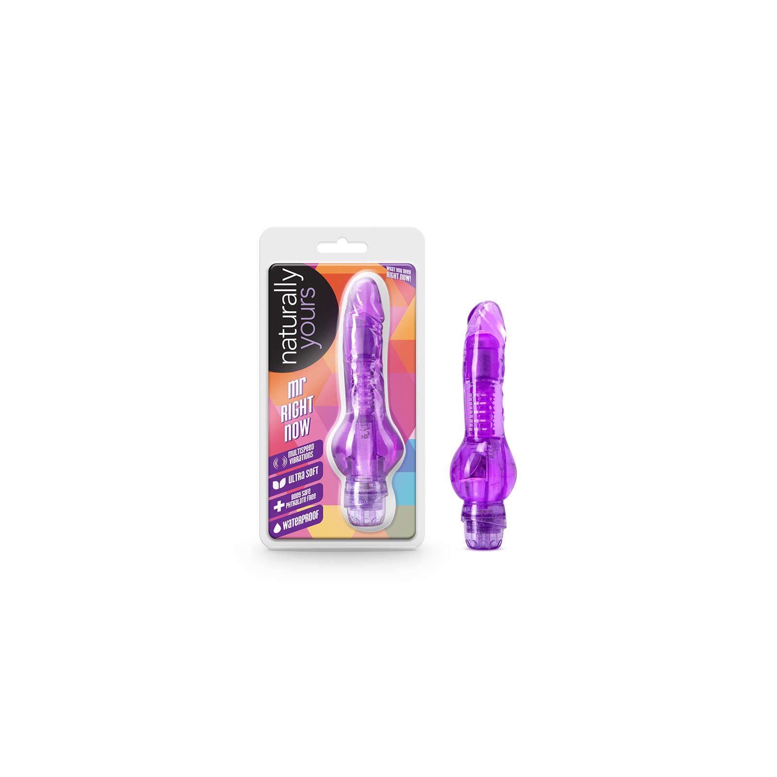 Naturally Yours Mr. Right Now Vibrating Dildo