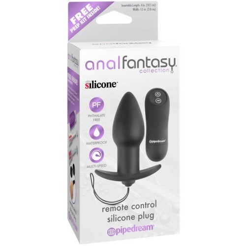 Plug de Silicona Vibrante con Control Remoto de la Colección Anal Fantasy de Pipedream