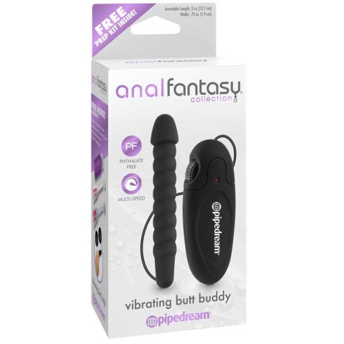 Pipedream Fantasía Anal Butt Buddy Vibrador Negro