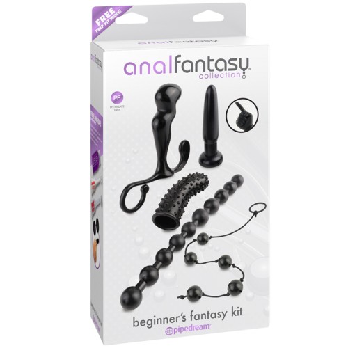 Kit de Fantasía Anal Pipedream 5 Piezas para Principiantes Negro