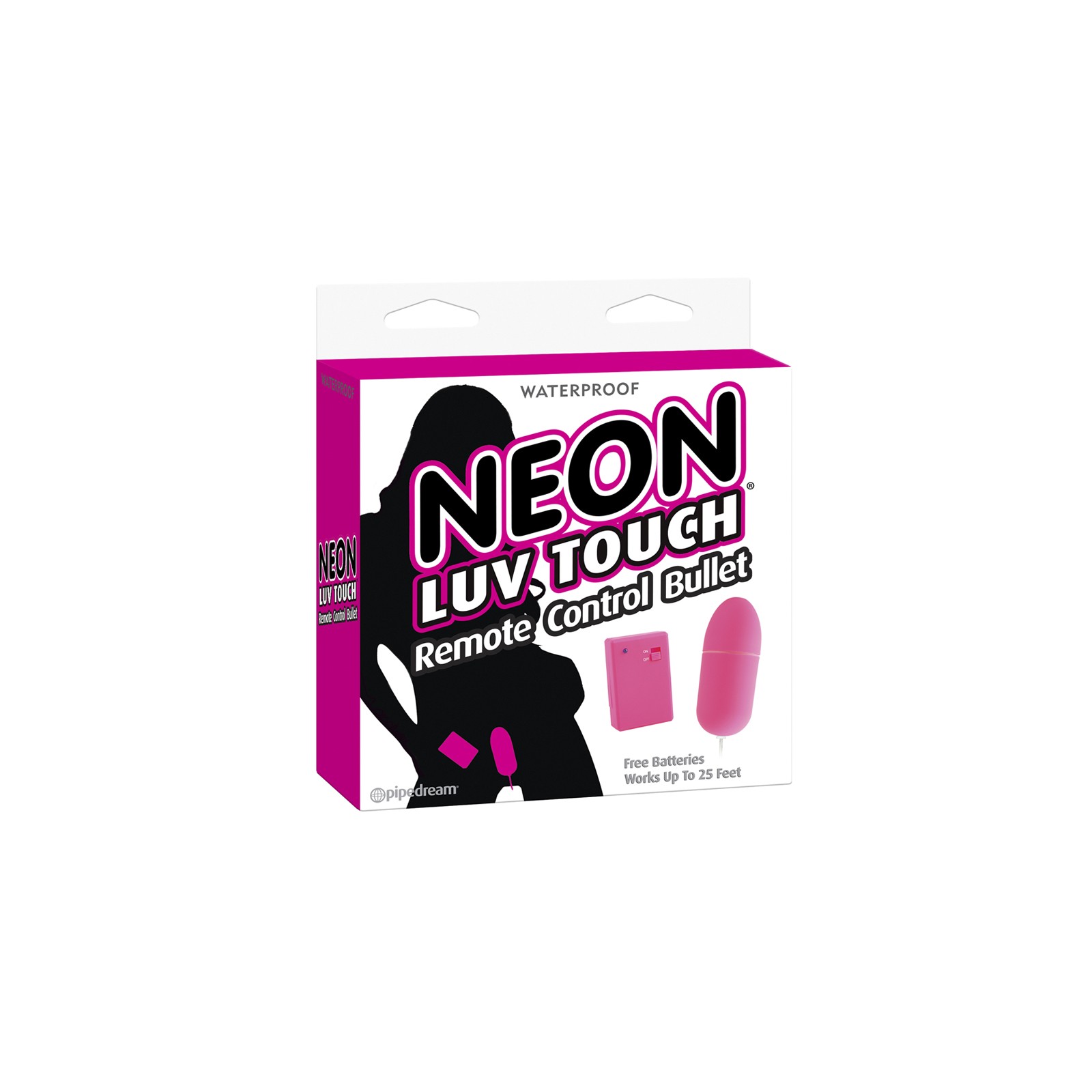 Pipedream Vibrador Bullet Control Remoto Neón Rosa