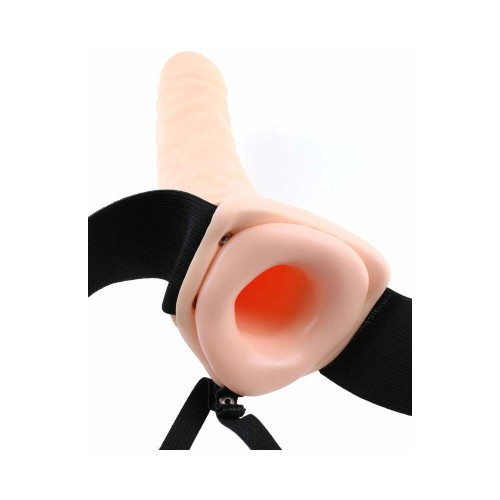 Pipedream 8 in. Vibrador Hollow Strap-On