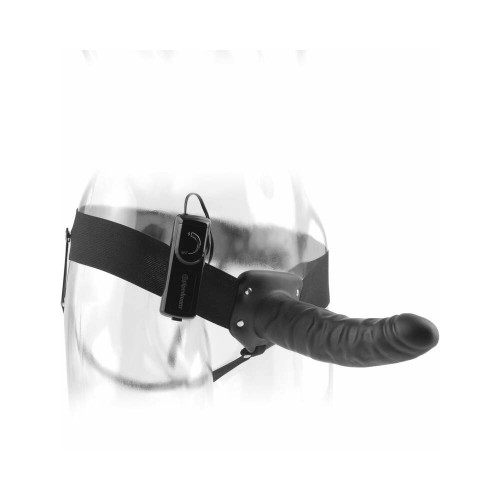 Fetish Fantasy Series 8" Vibrating Hollow Strap-On - Black