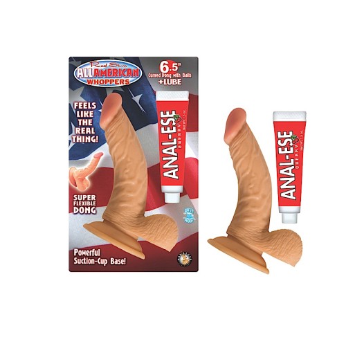 All American Whoppers Curved Dong + Cherry Anal-Ese