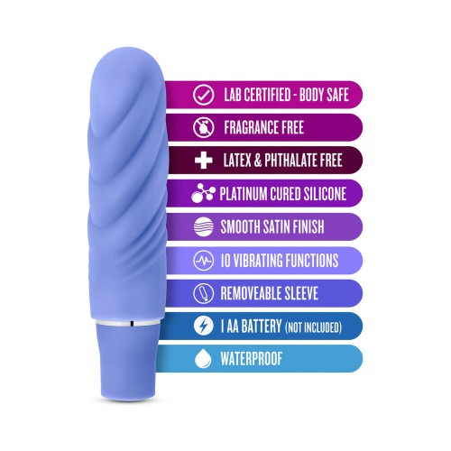 Luxe Nimbus Mini Silicone Vibrator Periwinkle