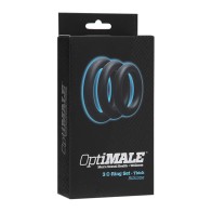 OptiMALE Set de 3 Anillos C en Negro