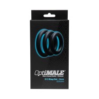 OptiMALE Set de 3 Anillos C en Negro