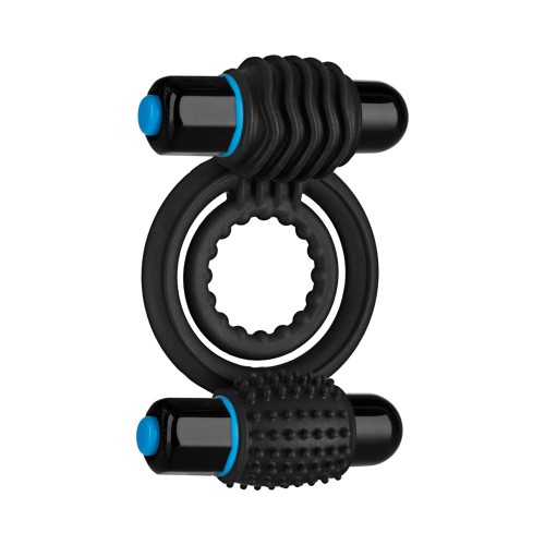 OptiMALE Black Vibrating Double C-Ring