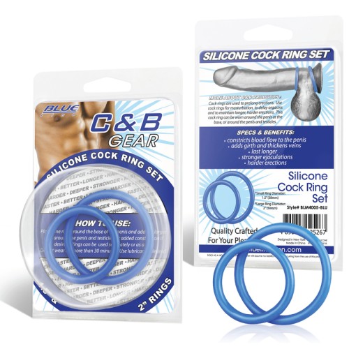 Set de Anillos para el Cock Blue Line C&B Gear | Prolonga Tu Placer