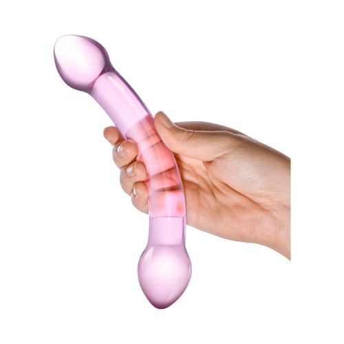 Glas Dildo de Vidrio Doble Problema de 7.25 in.