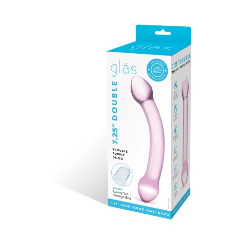 Glas 7.25 in. Double Trouble Glass Dildo