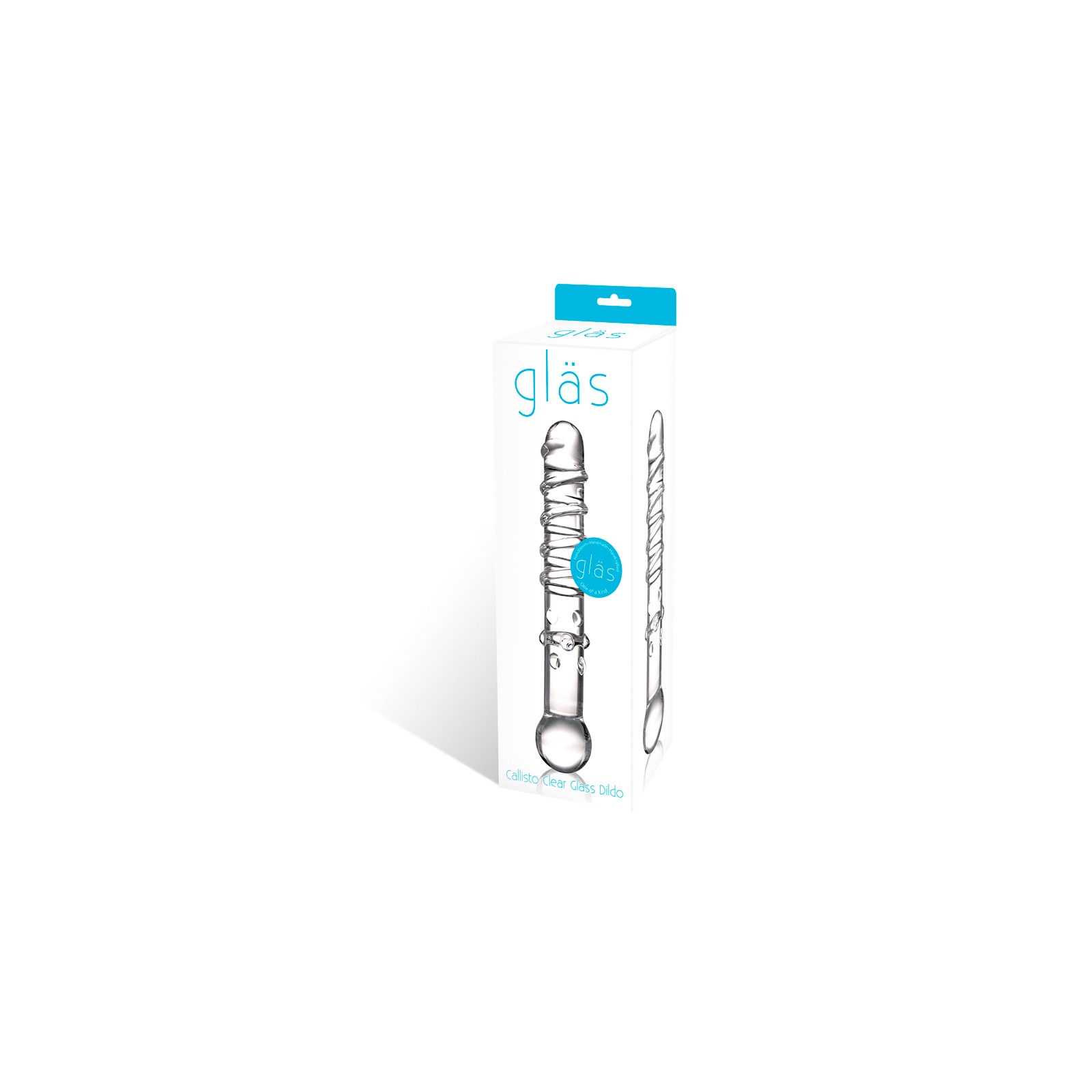 Glas Callisto Clear Glass Dildo 7 in