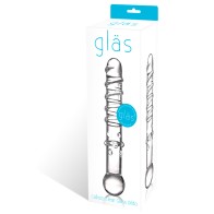 Glas Callisto Clear Glass Dildo 7 in