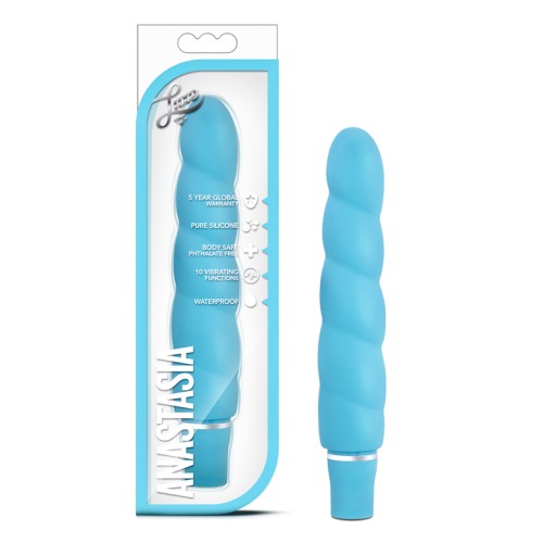 Vibrador Slimline Luxe Anastasia Aqua