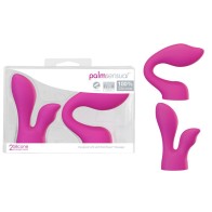 Palm Power Massager Heads Sensual Set of 2 Accessories