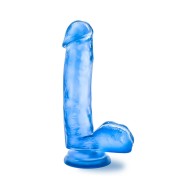 B Yours Dildo Realista de 7 in. con Testículos - Azul