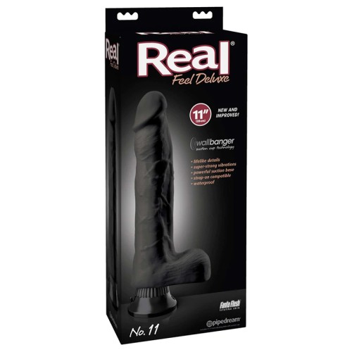 Pipedream Real Feel Deluxe No. 11 Dildo Vibrador Realista Negro