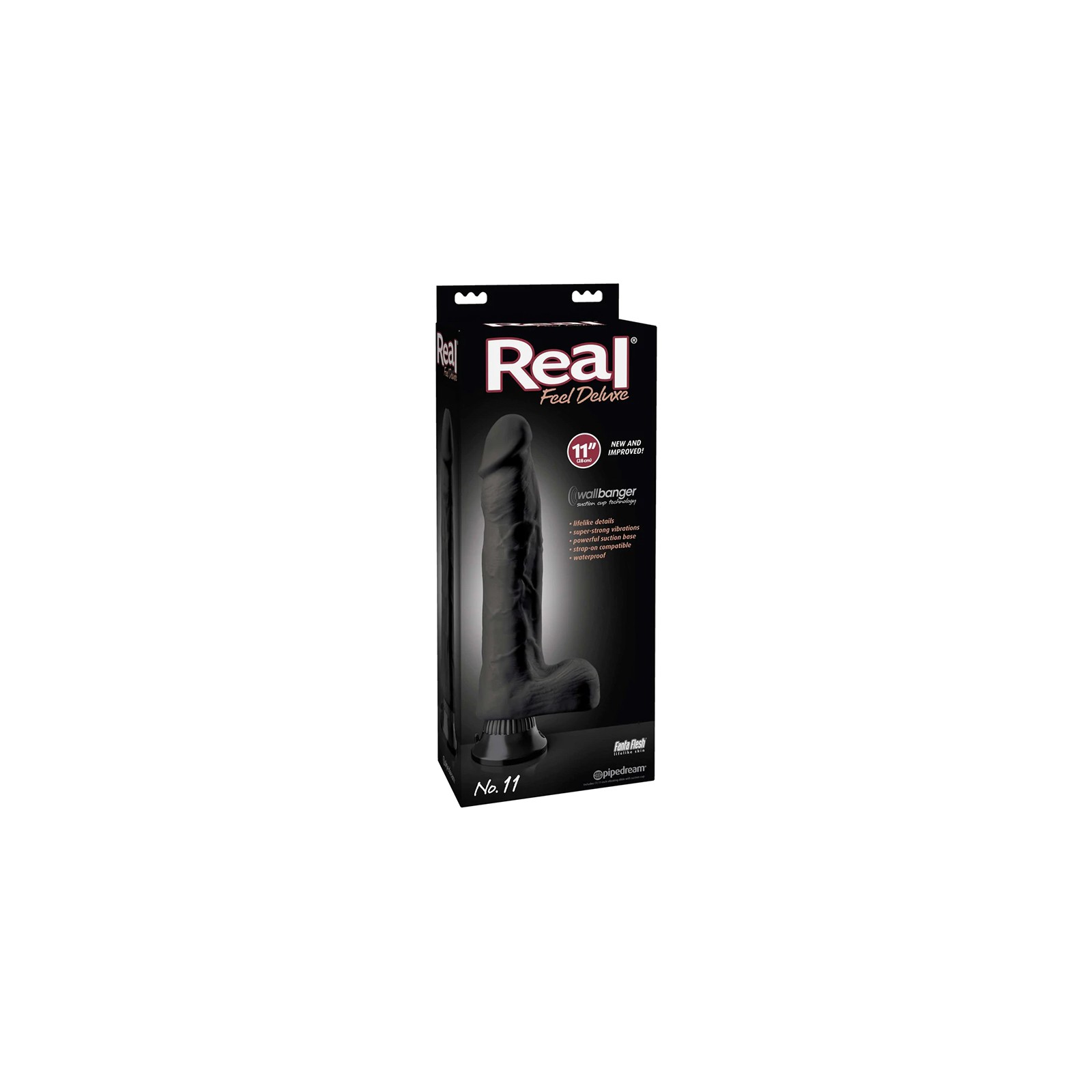 Pipedream Real Feel Deluxe No. 11 Dildo Vibrador Realista Negro