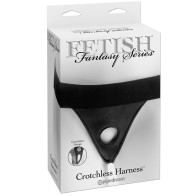 Pipedream Fetish Crotchless Harness Black