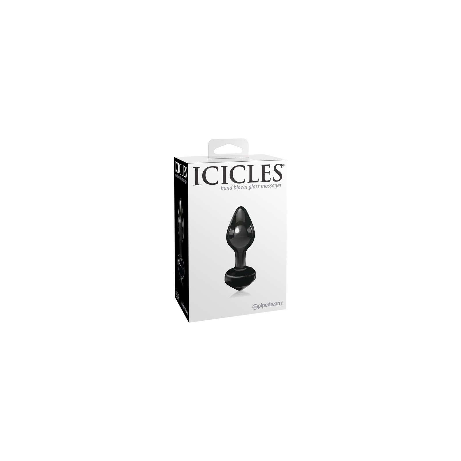 Pipedream Icicles No. 44 Elegant Glass Anal Plug Black