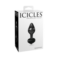 Plug Anal de Vidrio Icicles No. 44 Negro