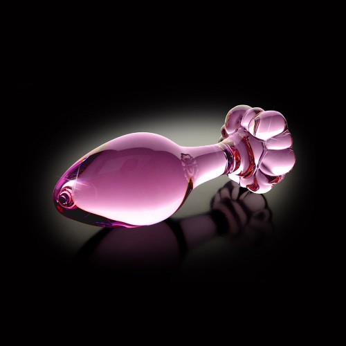 Pipedream Icicles No. 48 Pink Glass Anal Plug