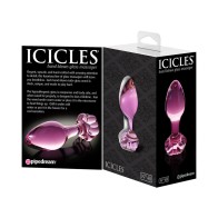 Pipedream Icicles No. 48 Pink Glass Anal Plug