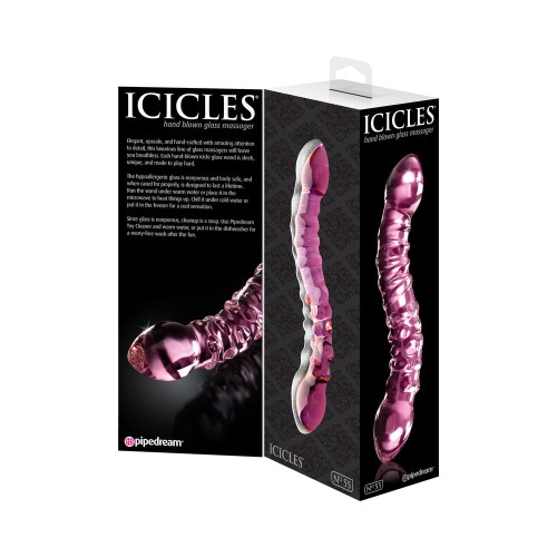 Pipedream Icicles Dual-Ended Glass Dildo for Elegant Play