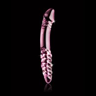 Pipedream Icicles No. 57 Curved Textured Glass Dildo