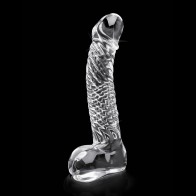 Pipedream Icicles No. 61 Curved Glass Dildo