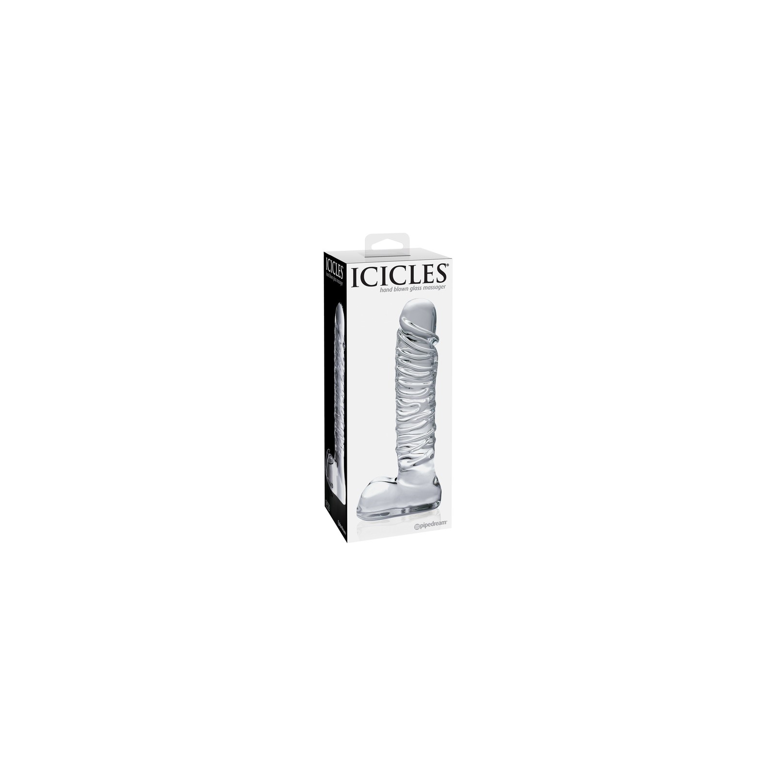 Dildo de Vidrio Ribeteado Pipedream Icicles No. 63