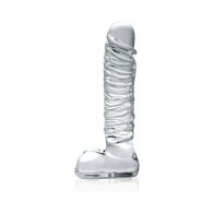 Dildo de Vidrio Ribeteado Pipedream Icicles No. 63