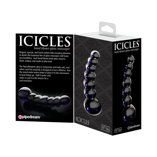 Pipedream Icicles No. 66 Elegant Curved Glass Dildo