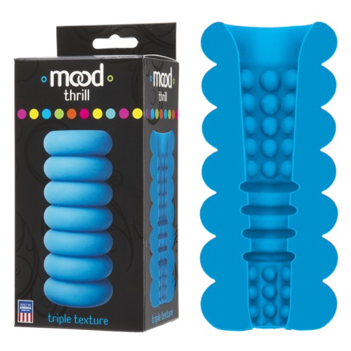 Mood Thrill Handheld Stroker Blue