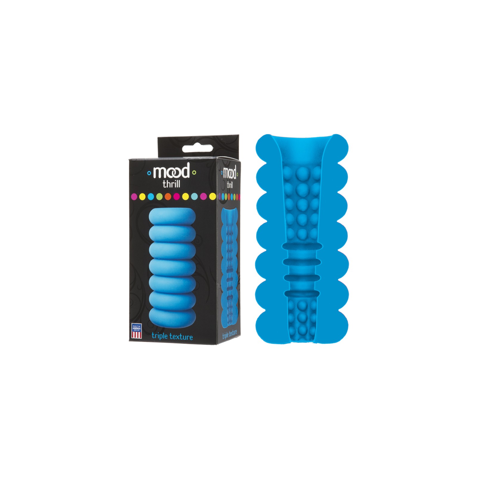 Mood Thrill Handheld Stroker Blue