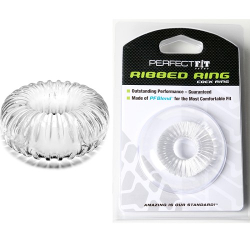 Ribbed Comfort Cock Ring - Durable and Pleasure-Enhancing