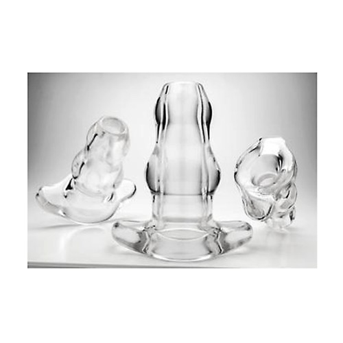 Double Tunnel Plug Clear Medium