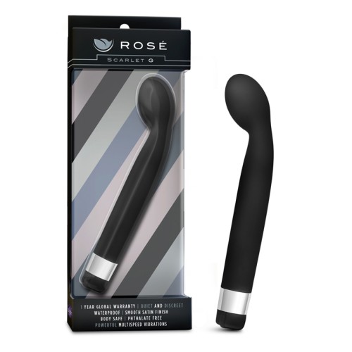 Rose Scarlet G Slimline G-Spot Vibrator Black