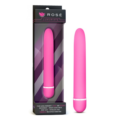 Vibrador Clásico Rose Luxuriate Slimline Rosa