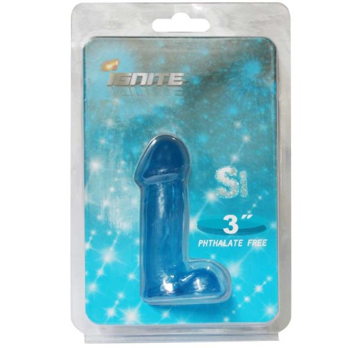 Cock de 3in con Testículos Azul